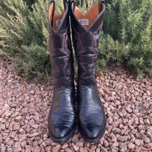 Justin Boots Black Western Cowboy Boots 11.5B